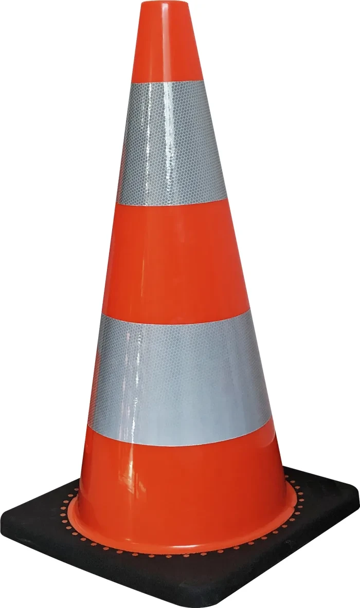 S PRO Weighted Orange, White 700 mm PVC Traffic Cone